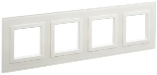 Рамка универсальная DKC Avanti 4-м. стекло белый картинка